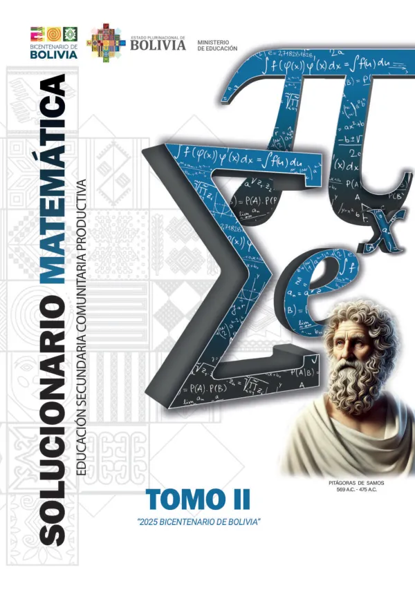 0331 Solucionario de Matematica Tomo II Texto de Aprendizaje 1ro de Secundaria 2025 Descargar P