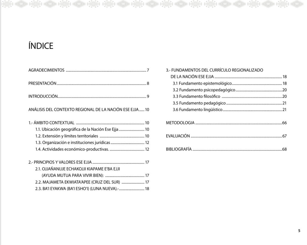 Índice de Currículo Regionalizado de la Nación ESE EJJA (MINEDU) PDF
