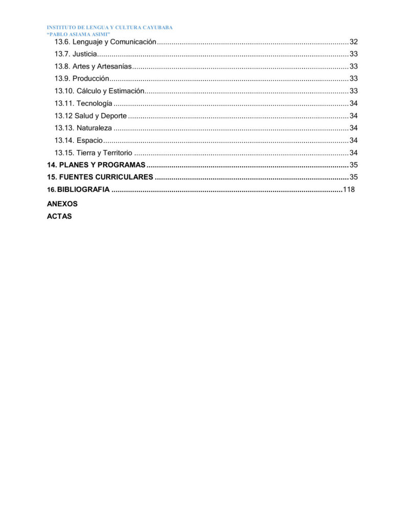 Currículo Regionalizado de la Nación KA’YUBABA (MINEDU) PDF 5 Índice de Currículo Regionalizado de la Nación KA’YUBABA (MINEDU) PDF (3)