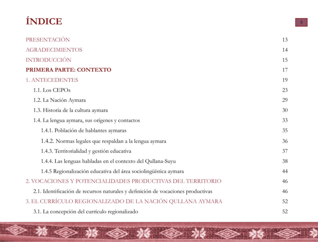 Educación Secundaria Comunitaria Productiva (MINEDU) PDF 3 Índice de Educación Secundaria Comunitaria Productiva (MINEDU) PDF
