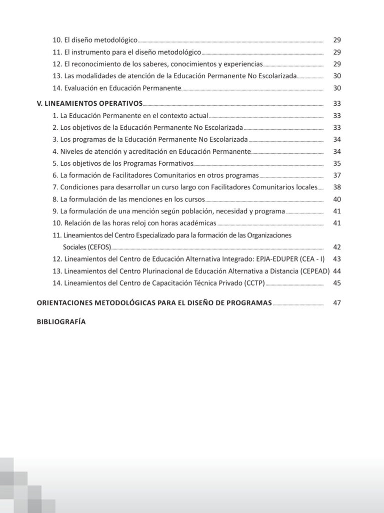 Índice de Lineamientos Metodológicos - Educación Permanente No Escolarizada (MINEDU) PDF (2)