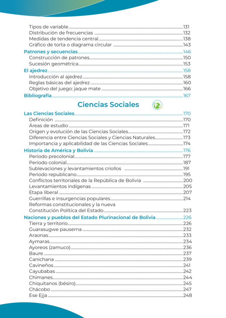 Índice de Prontuario de mis aprendizajes - Educación Primaria Comunitaria Vocacional (MINEDU) PDF (2)