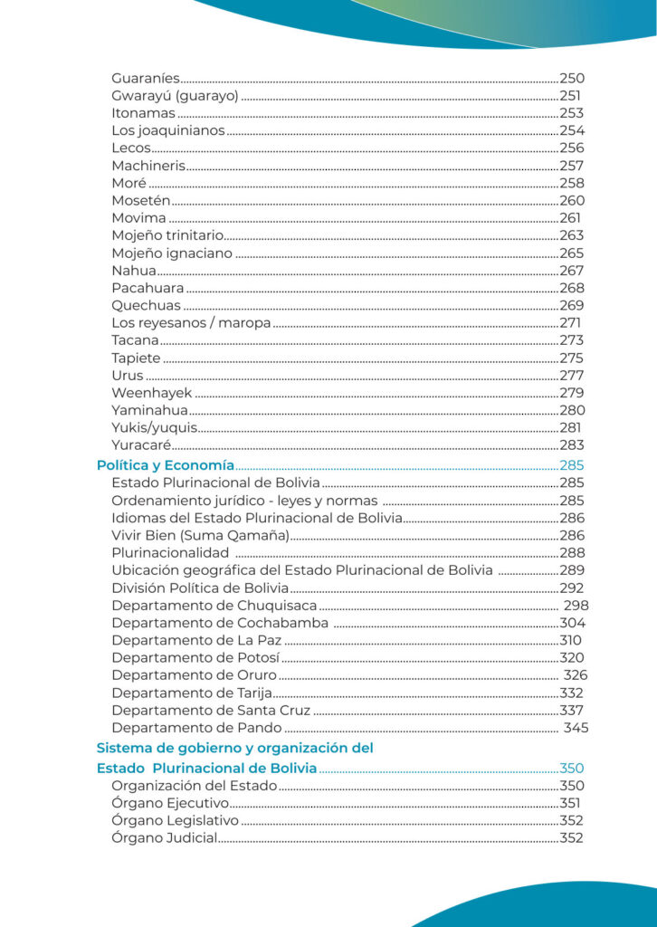 Índice de Prontuario de mis aprendizajes - Educación Primaria Comunitaria Vocacional (MINEDU) PDF (3)