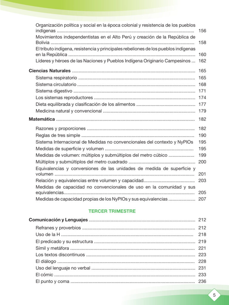 Índice de Texto de Aprendizaje 5to de Primaria (MINEDU) PDF (3)