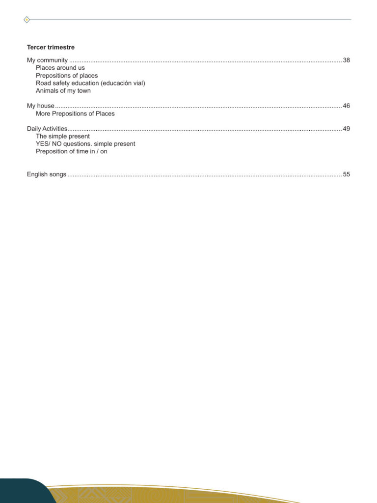 Índice de Texto de Inglés 1ro de Secundaria (MINEDU) PDF (2)