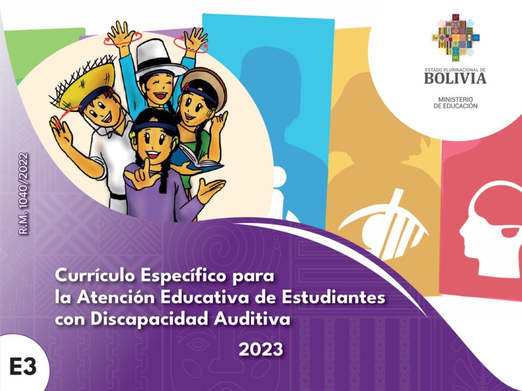 Currículo Específico para la Atención Educativa de Estudiantes con Discapacidad Auditiva (MINEDU) PDF 1 Portada Currículo Especifico Atencion Educativa Estudiantes Discapacidad Auditiva