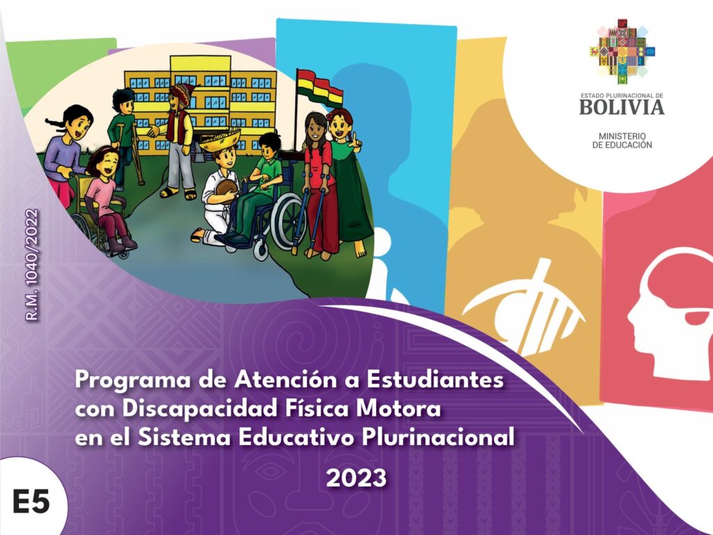 Programa de Atención a Estudiantes con Discapacidad Física Motora en el Sistema Educativo Plurinacional (MINEDU) PDF 1 Portada Programa Atencion Estudiantes Discapacidad Física Motora Sistema Educativo Plurinacional
