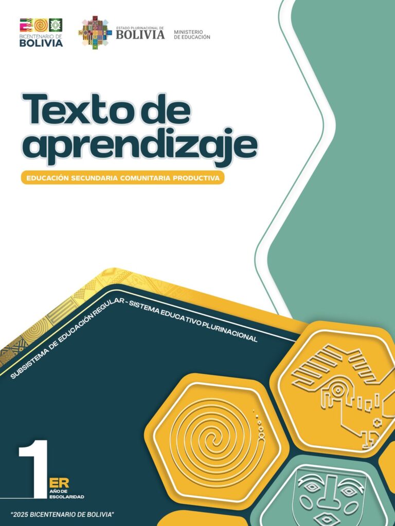 Texto de Aprendizaje 1ro de Secundaria (MINEDU) PDF 1 Portada Texto Aprendizaje Primero Secundaria