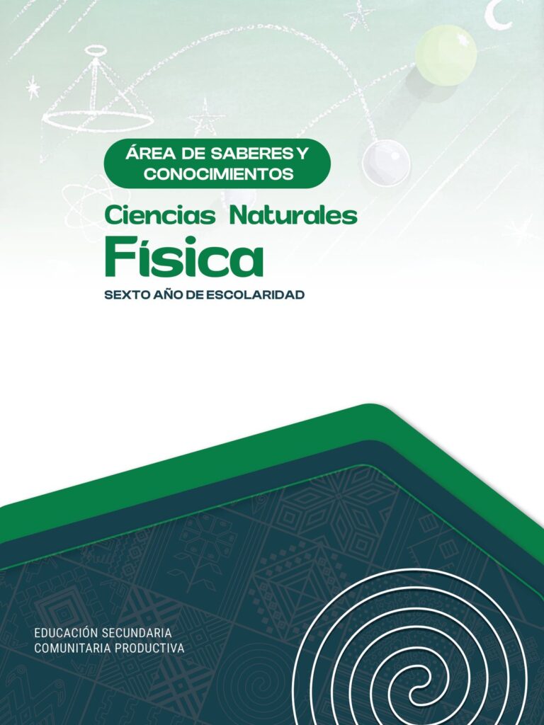 Texto de Física 6to de Secundaria (MINEDU) PDF 1 Portada Texto Física Sexto Secundaria