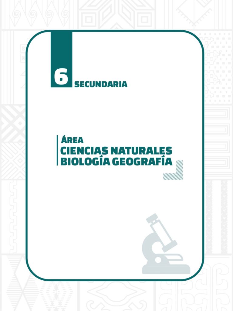 Texto para Maestros Biología y Geografía 6to de Secundaria (MINEDU) PDF 1 portada texto maestros biologia geografia sexto secundaria