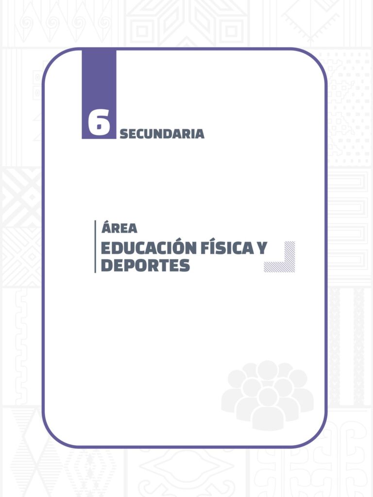 Educación Física y Deportes 6to de Secundaria - Texto para Maestros (MINEDU) PDF 1 Portada Texto Maestros Educación Física Deportes Sexto Secundaria
