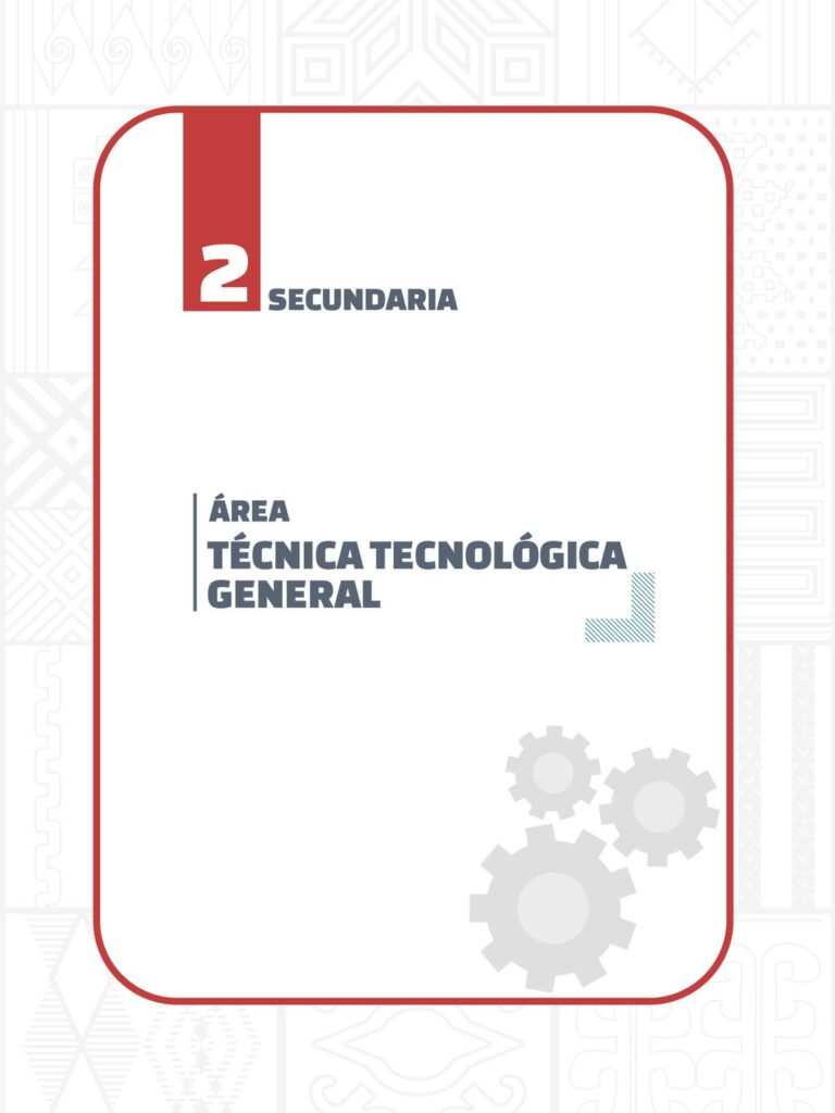 Texto para Maestros Técnica Tecnológica 2do de Secundaria (MINEDU) PDF 1 portada texto maestros tecnica tecnologica segundo secundaria
