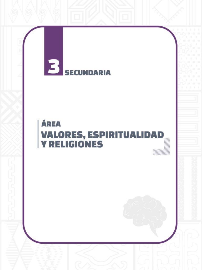 Texto para Maestros Valores y Religiones 3ro de Secundaria (MINEDU) PDF 1 portada texto maestros valores religiones tercero secundaria