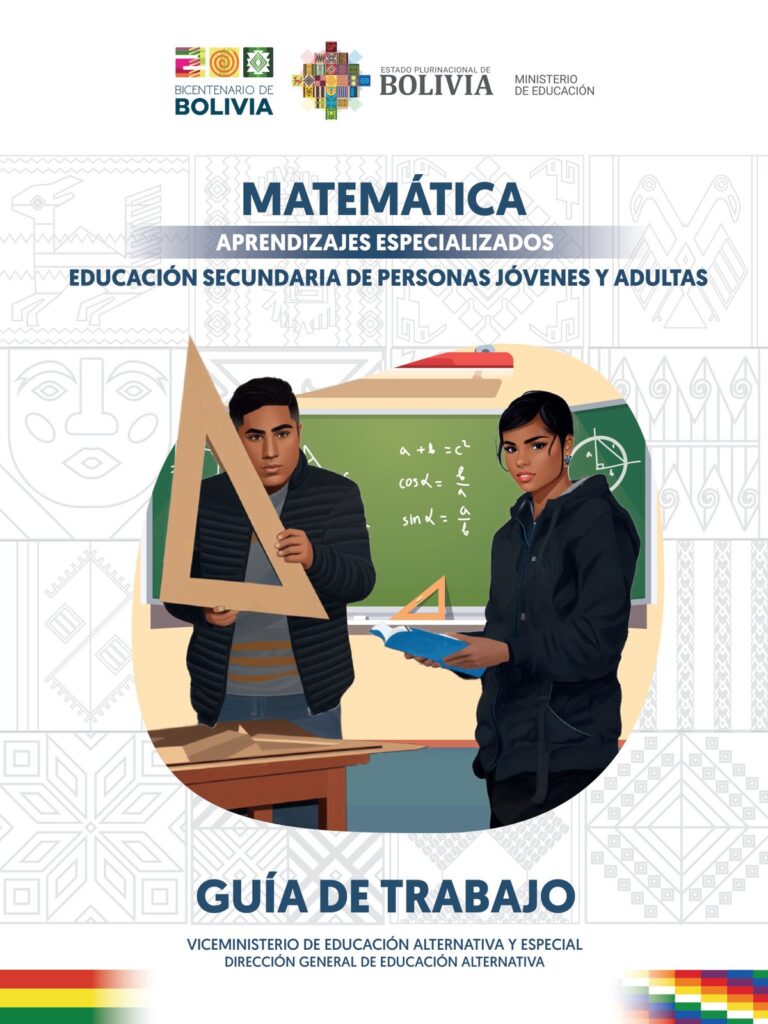 Texto de Matemática - Aprendizaje Especializados (MINEDU) PDF 1 portada texto matematica aprendizaje especializados