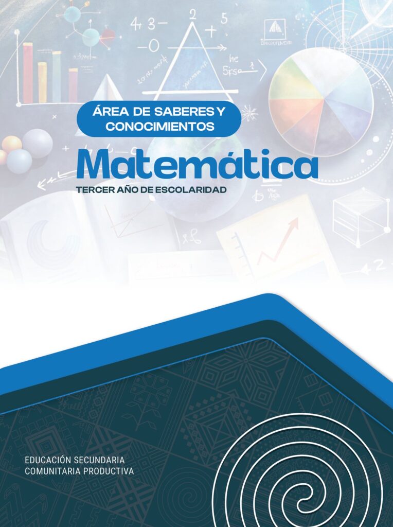 Texto de Matemática 3ro de Secundaria (MINEDU) PDF 1 Portada Texto Matemática Tercero Secundaria
